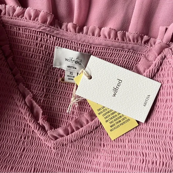 Aritzia Wilfred Tuberose Dress in Tart Pink - Picture 5 of 8